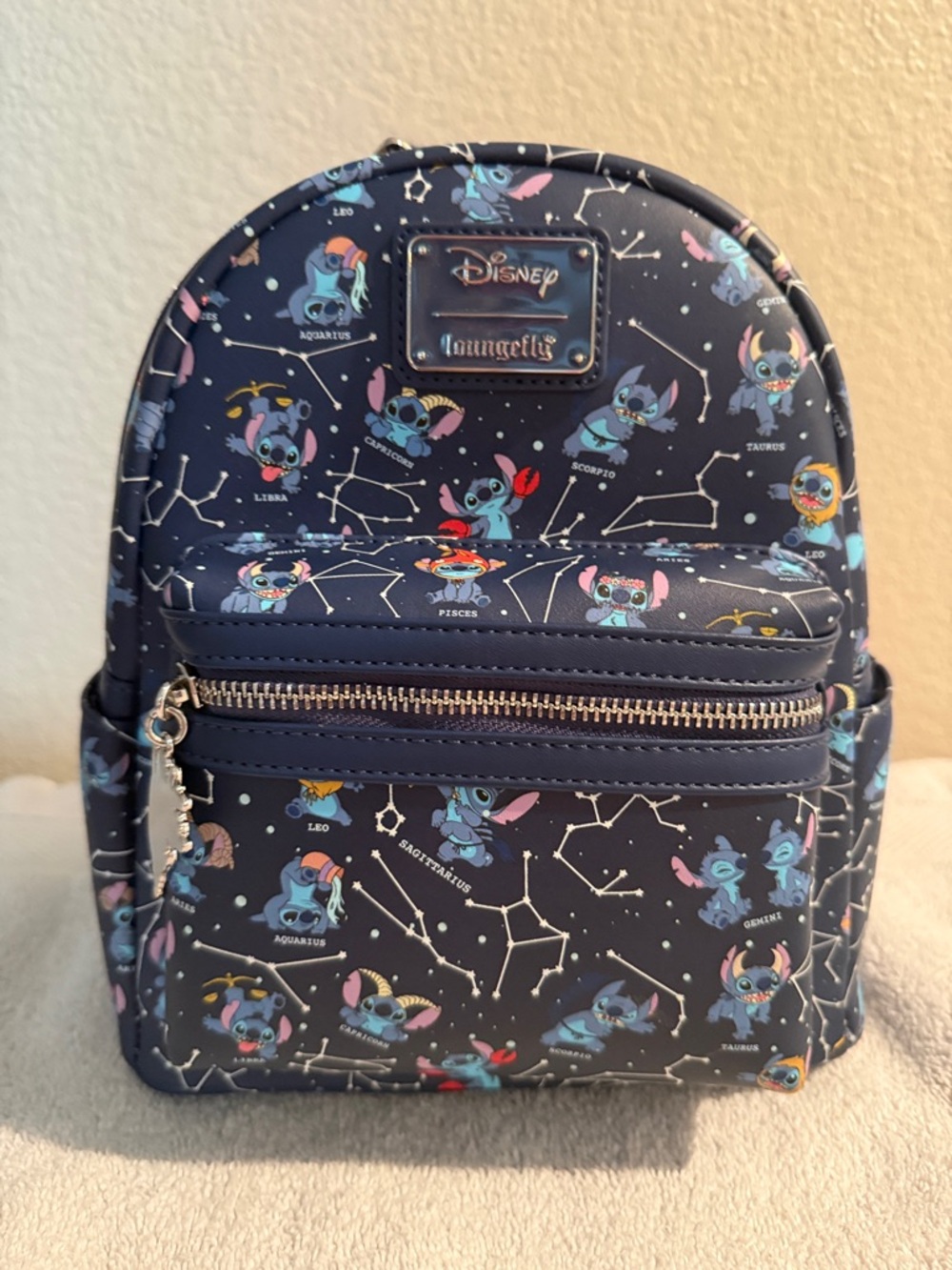 Loungefly Disney Lilo & Stitch Zodiac Glow In The Dark Mini Backpack